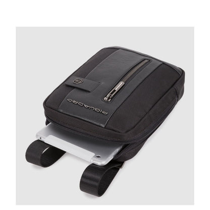 Piquadro Brief 2 iPad Mini Crossbody Bag black