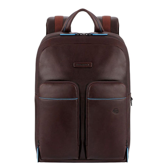 Piquadro Blue Square Revamp Pockets Laptop Backpack 13.3" mahogany brown