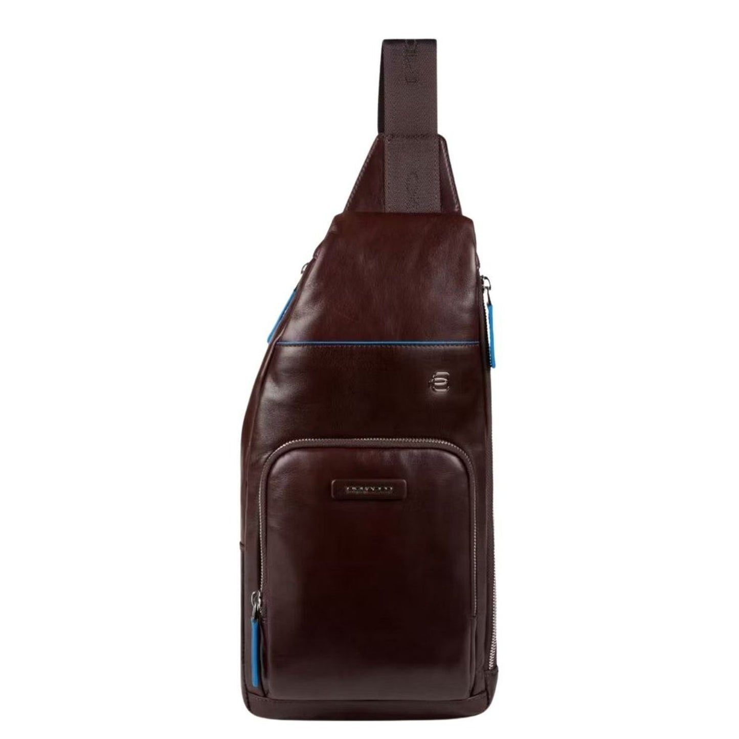 Piquadro Blue Square Mono Sling Bag mahogany