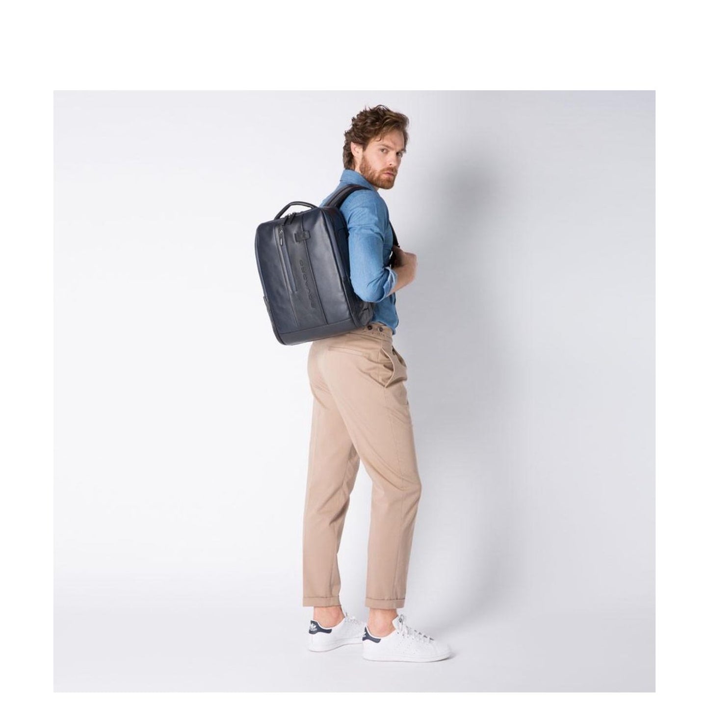 Piquadro Urban PC and iPad backpack with anti-theft cable black