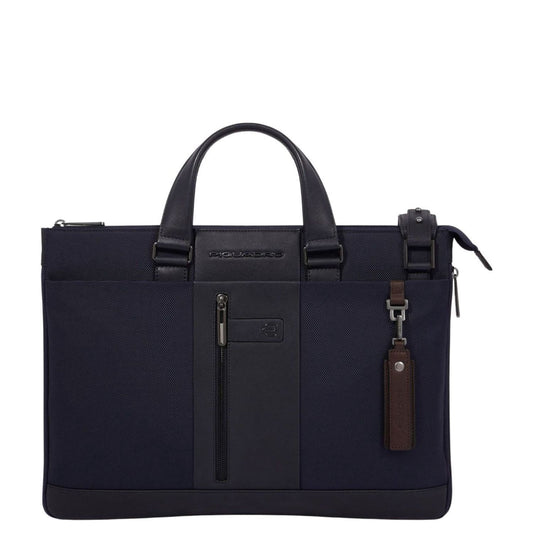Piquadro Brief 2 Slim Laptop Bag 15.6" dark blue