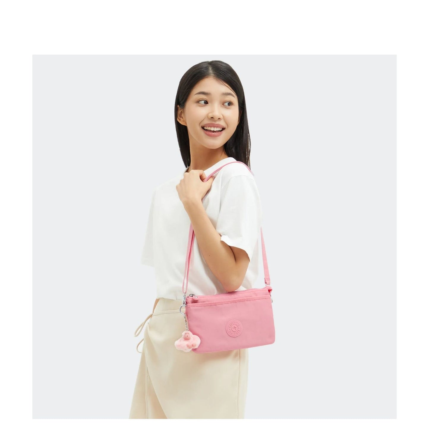 Kipling Riri Crossbody Shoulderbag enjoyable blush