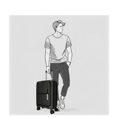Enrico Benetti Tokyo Cabin Laptop Front Pocket 55/35 black