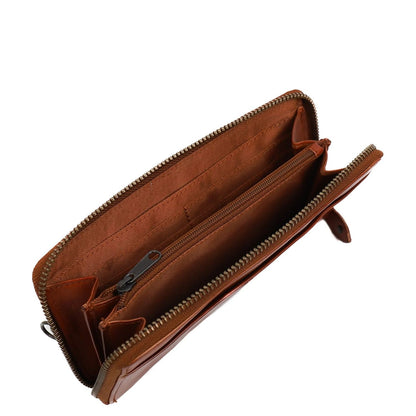 Bear Design Cow Lavato Wallet CL15882 cognac
