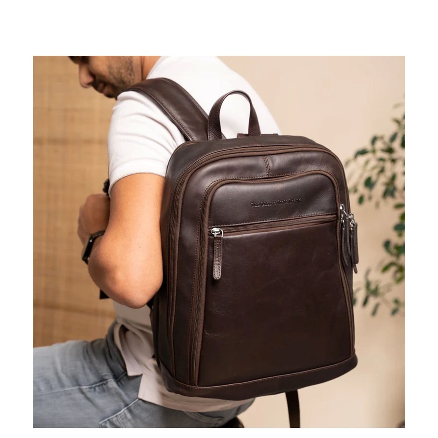 The Chesterfield Brand Detroit Leren Backpack brown