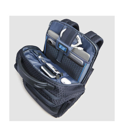 Piquadro W139 Modular Travel Laptop Backpack blue