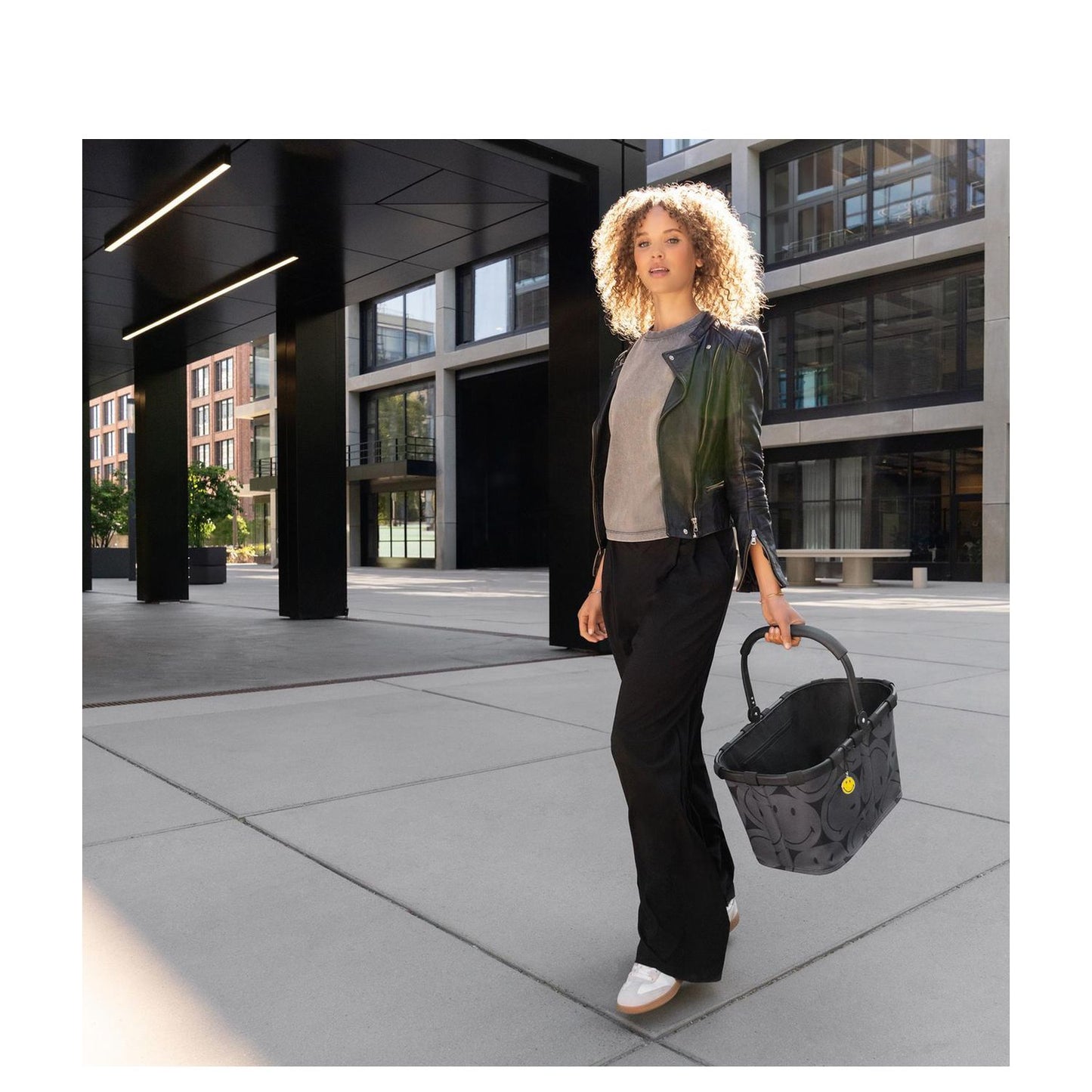 Reisenthel Shopping Carrybag Frame smiley grey