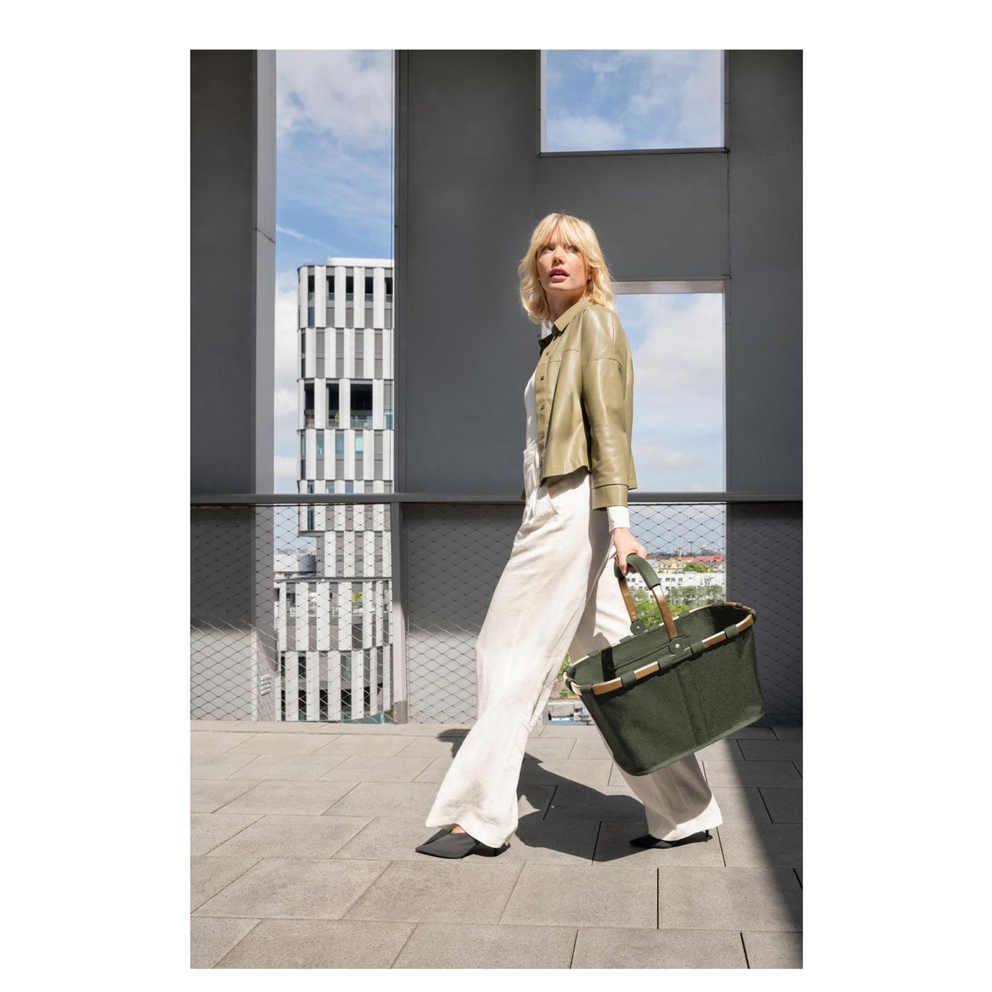 Reisenthel Shopping Carrybag Frame forest gold