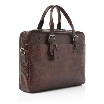 Castelijn & Beerens Aurum Laptopbag RFID 15.6" mocca