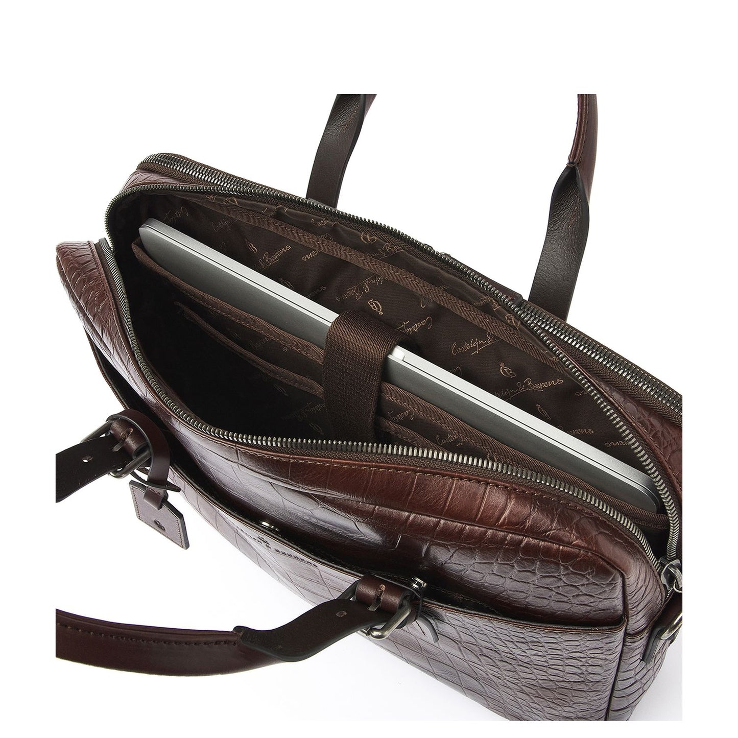 Castelijn & Beerens Aurum Laptopbag RFID 15.6" mocca