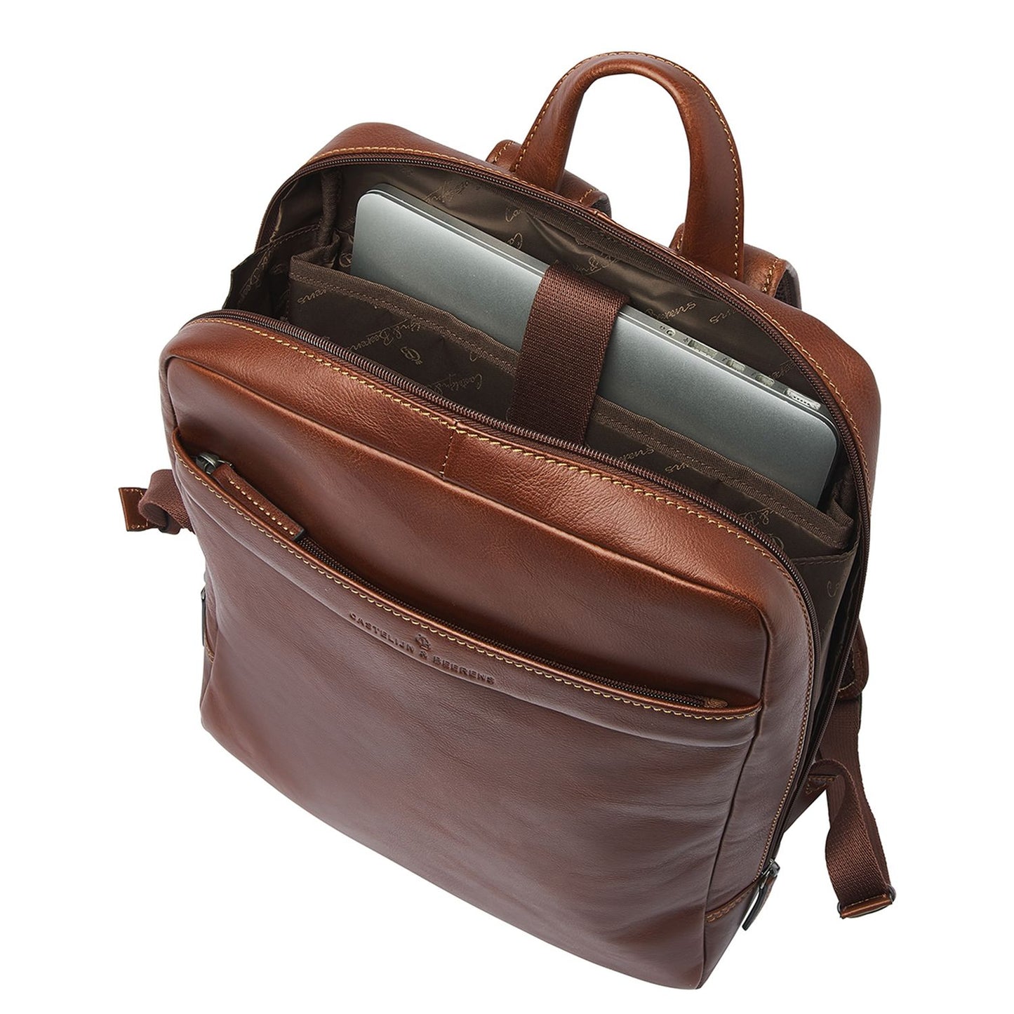 Castelijn & Beerens Specials Laptop Backpack 15.6" light brown