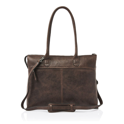 Castelijn & Beerens Cavallo Laptopbag Shopper RFID 15.6" mocca