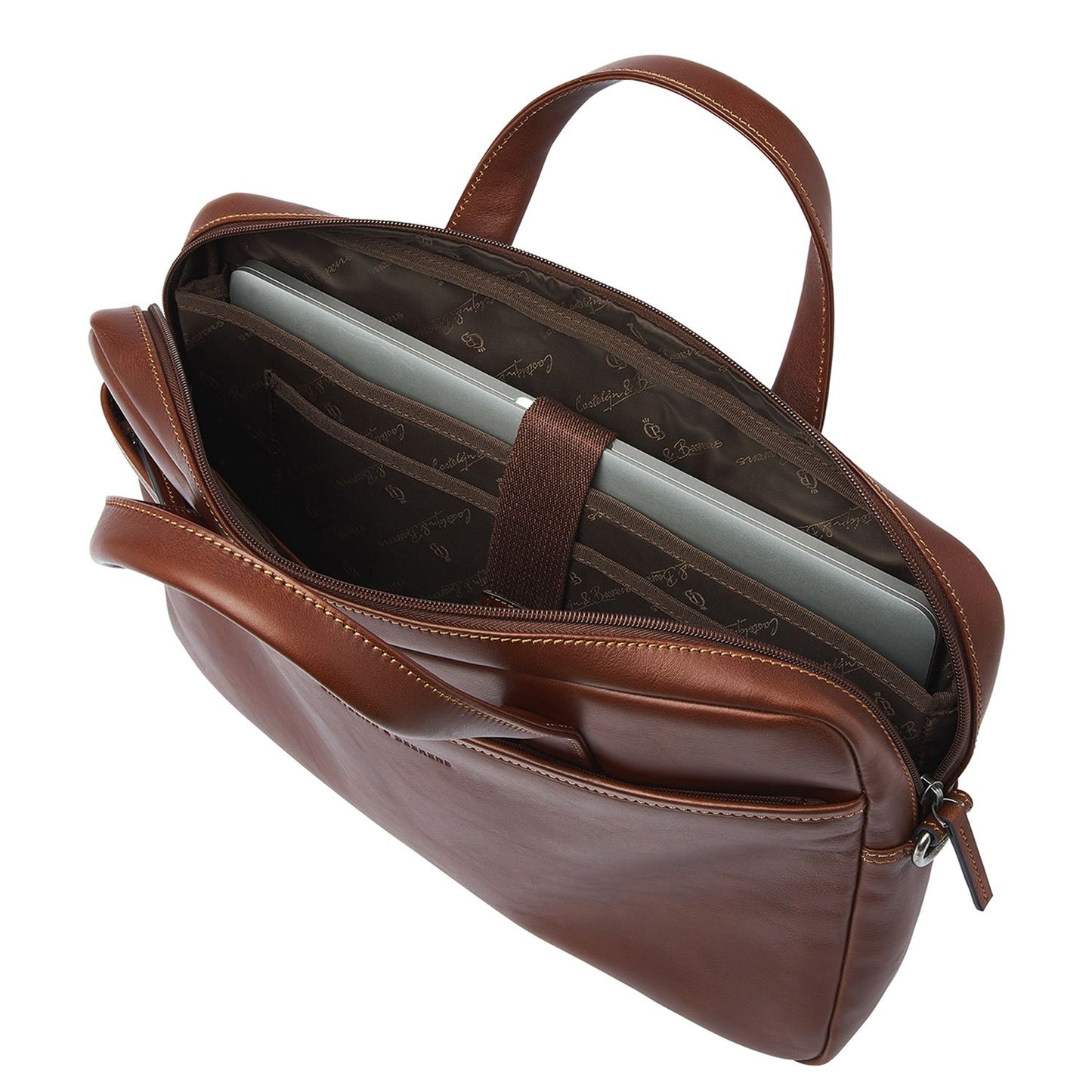 Castelijn & Beerens Specials Laptopbag 15.6" RFID light brown