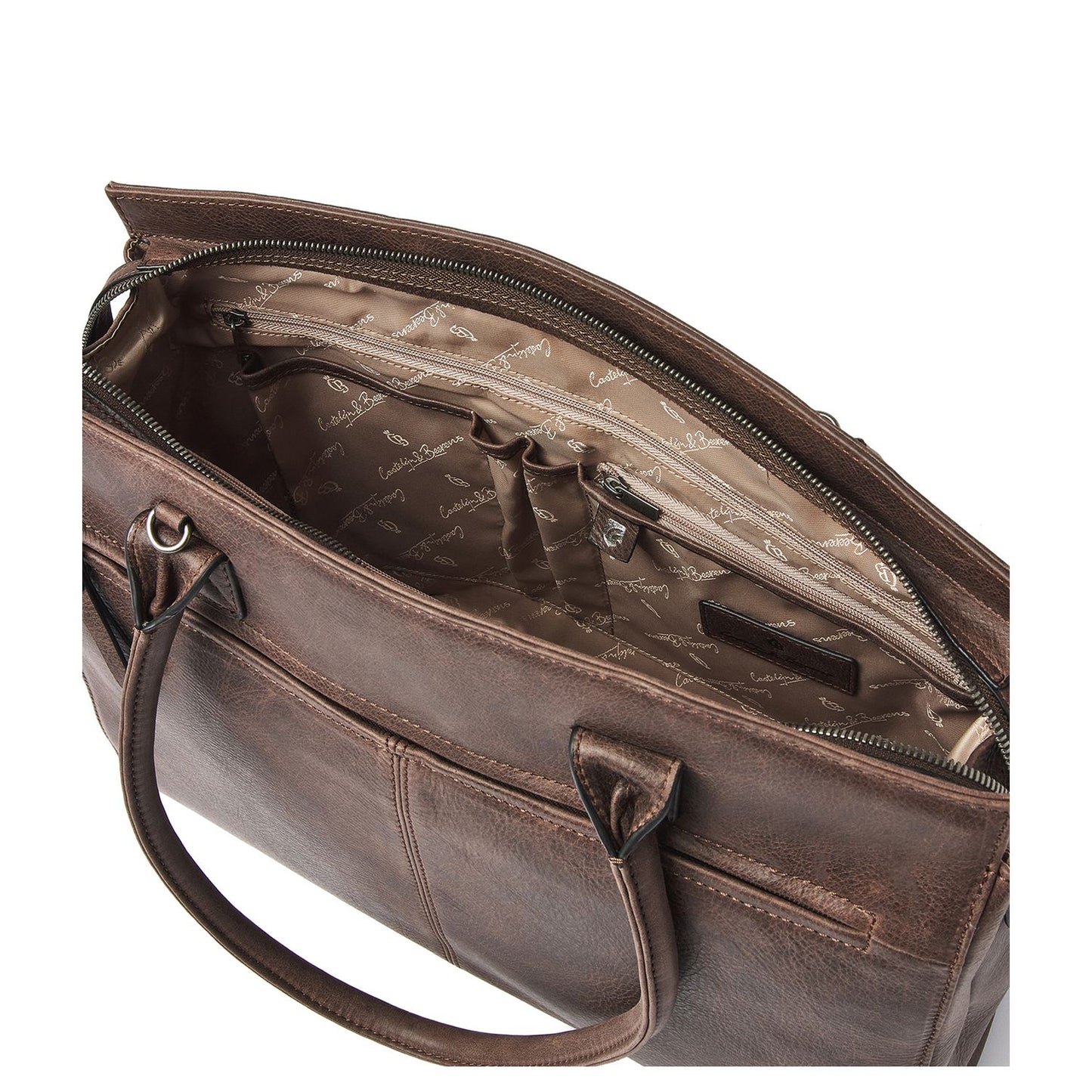 Castelijn & Beerens Aurellé Laptopbag Shopper RFID 15.6" mocca