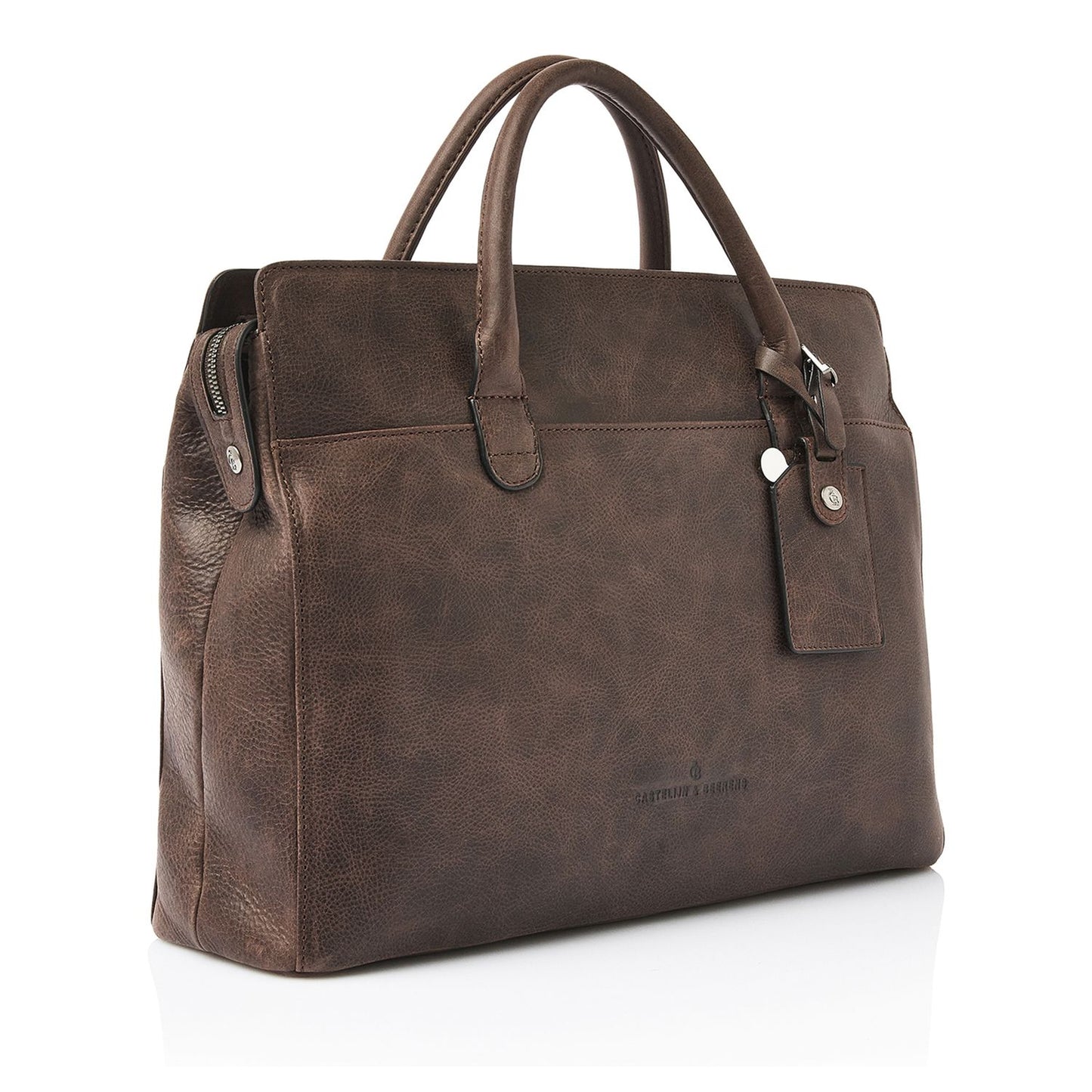 Castelijn & Beerens Cavallo Laptopbag RFID 15.6" mocca
