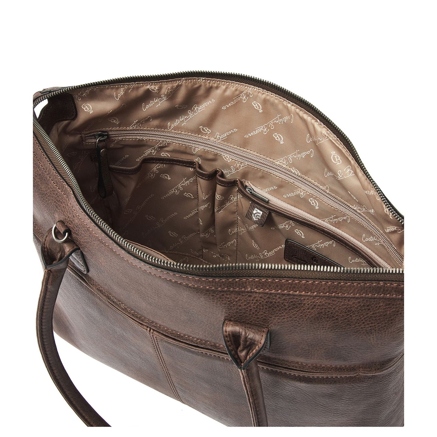 Castelijn & Beerens Cavallo Laptopbag Shopper RFID 15.6" mocca