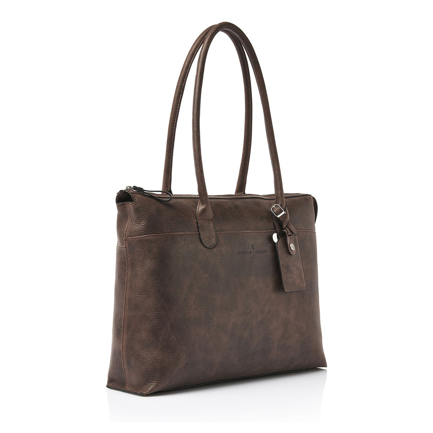 Castelijn & Beerens Cavallo Laptopbag Shopper RFID 15.6" mocca