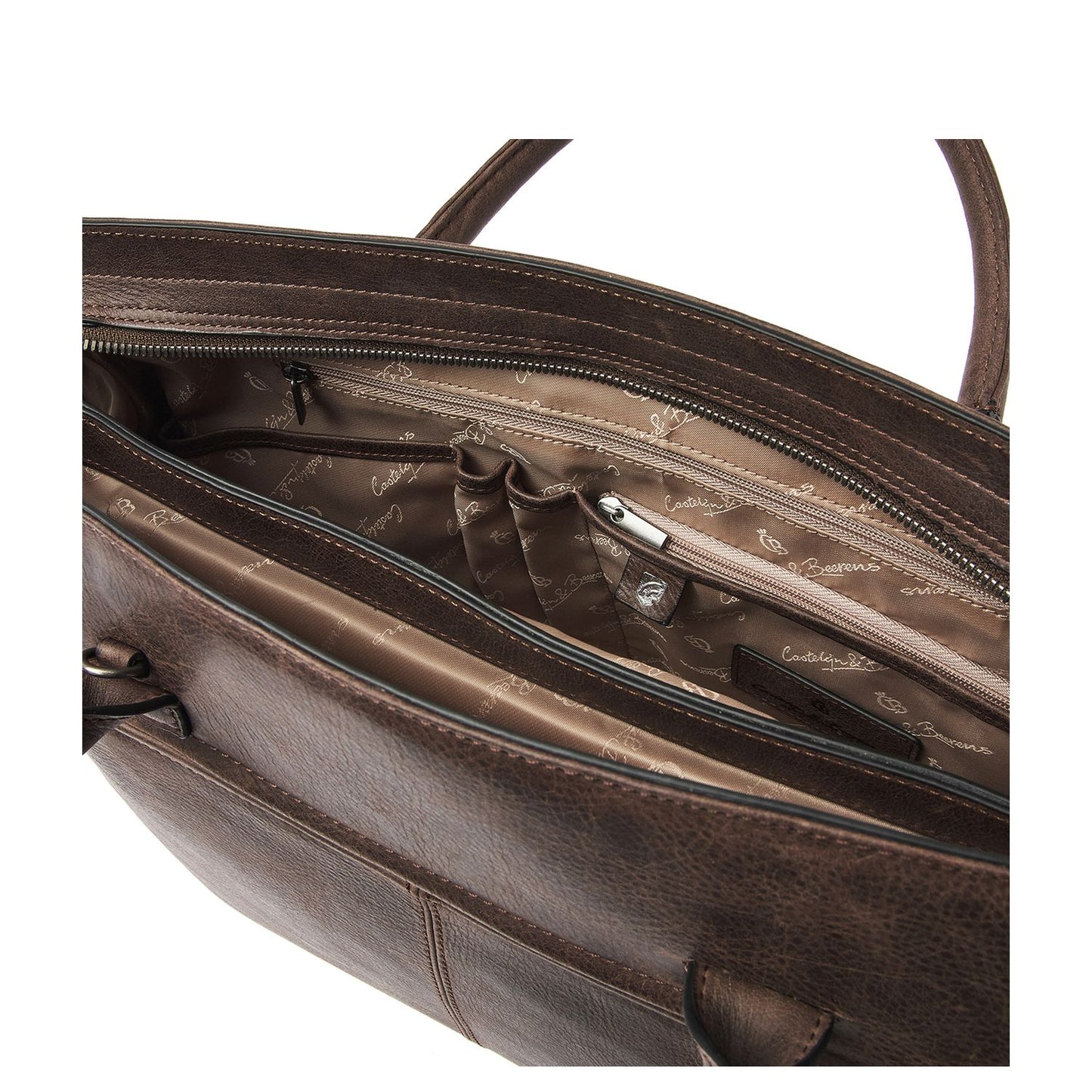 Castelijn & Beerens Cavallo Laptopbag RFID 15.6" mocca