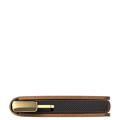 Secrid Slimwallet Emboss Lines V2 cognac