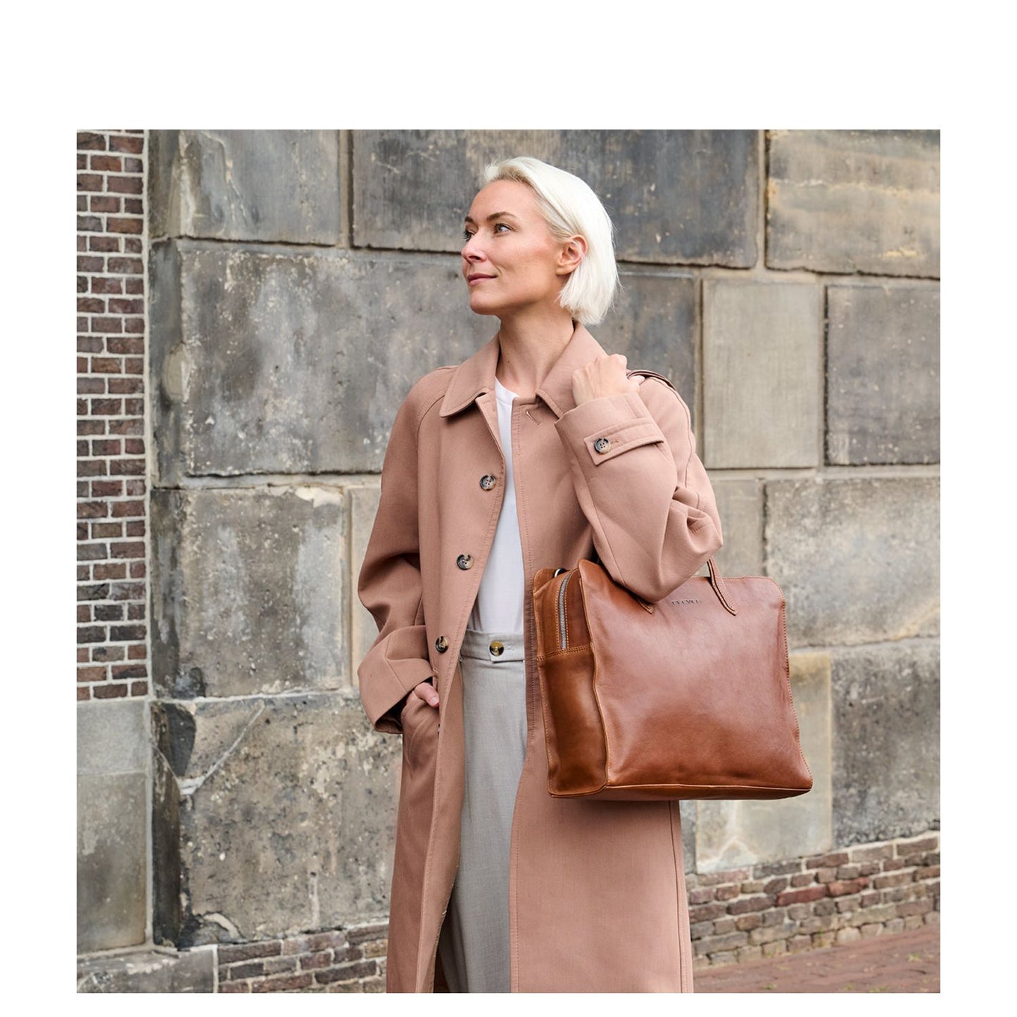 Plevier Rommety Laptopbag 14-16" cognac