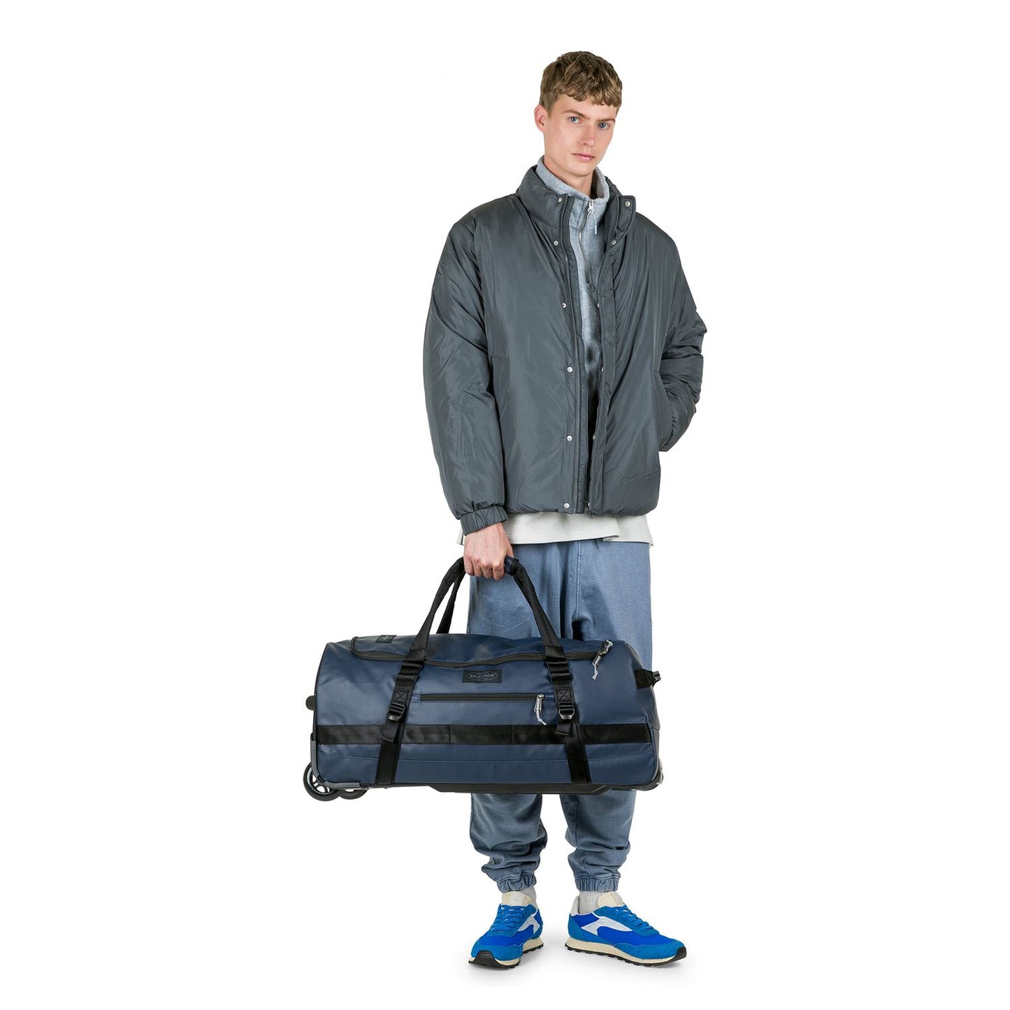 Eastpak Duffel Pack Wheel M tarp navy