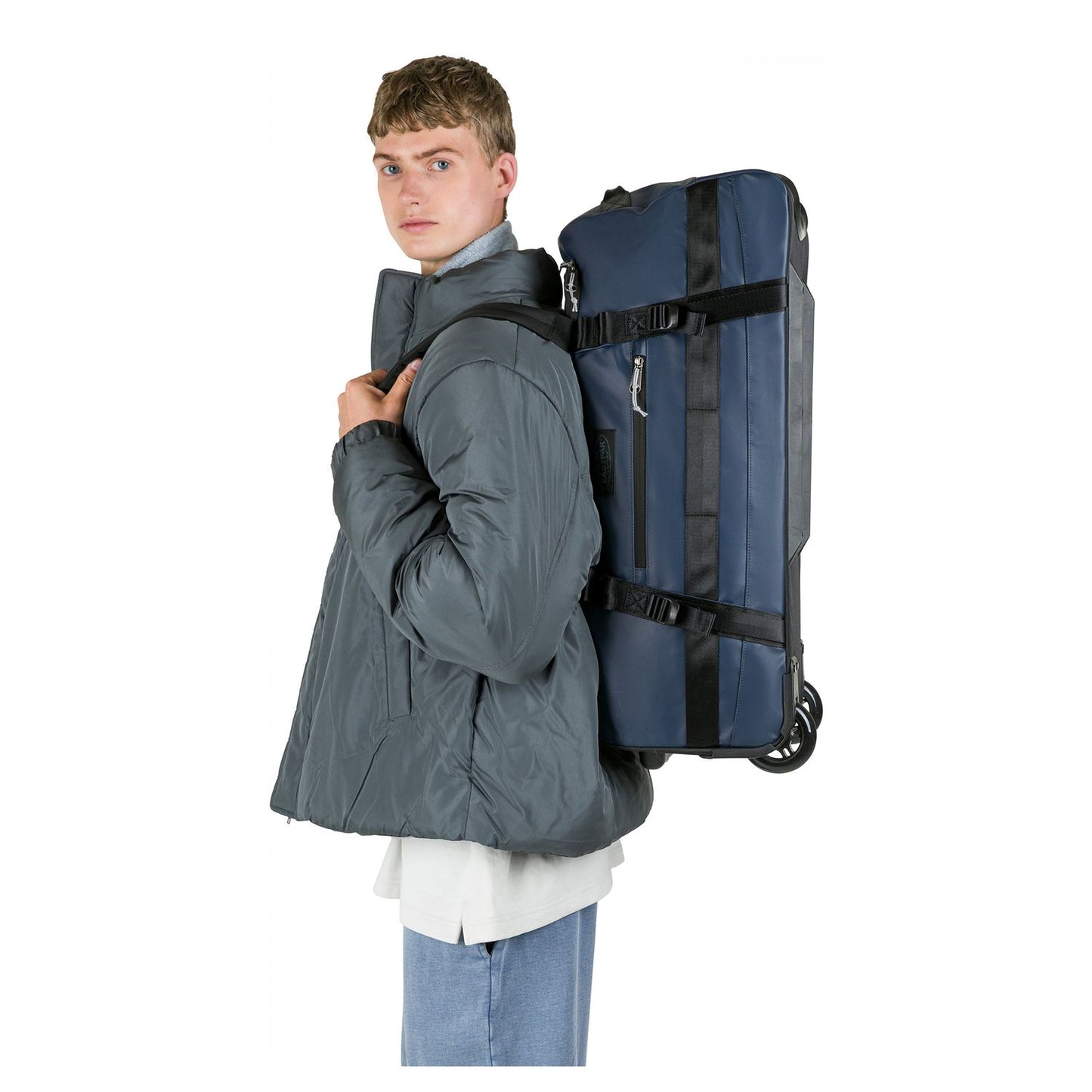Eastpak Duffel Pack Wheel M tarp navy