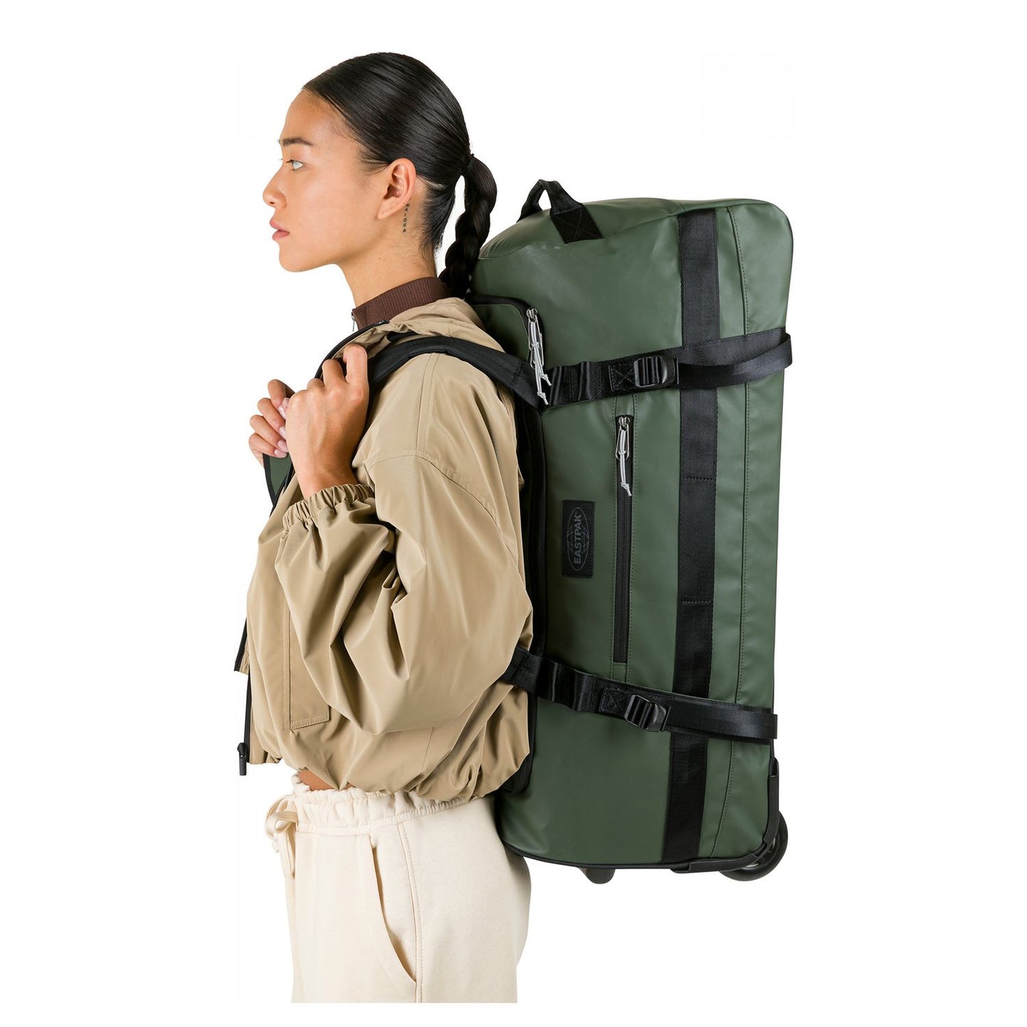 Eastpak Duffel Pack Wheel M tarp forest