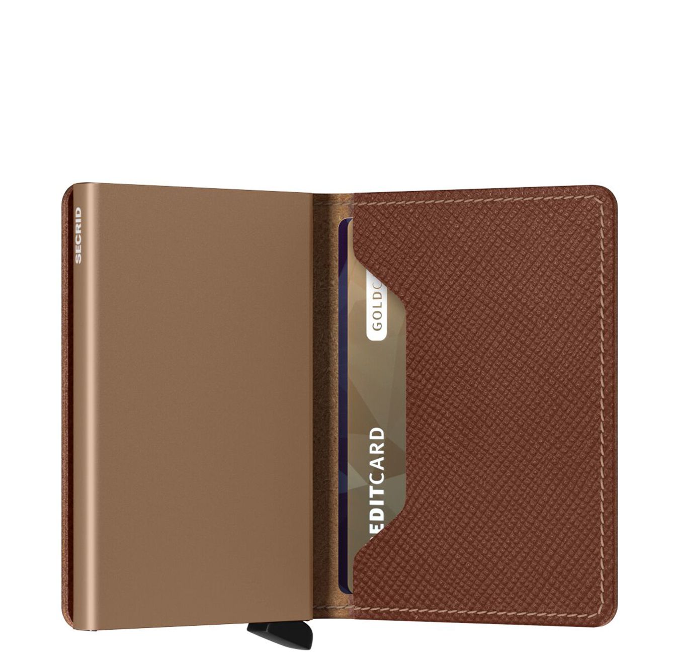 Secrid Slimwallet Portemonnee Saffiano caramel
