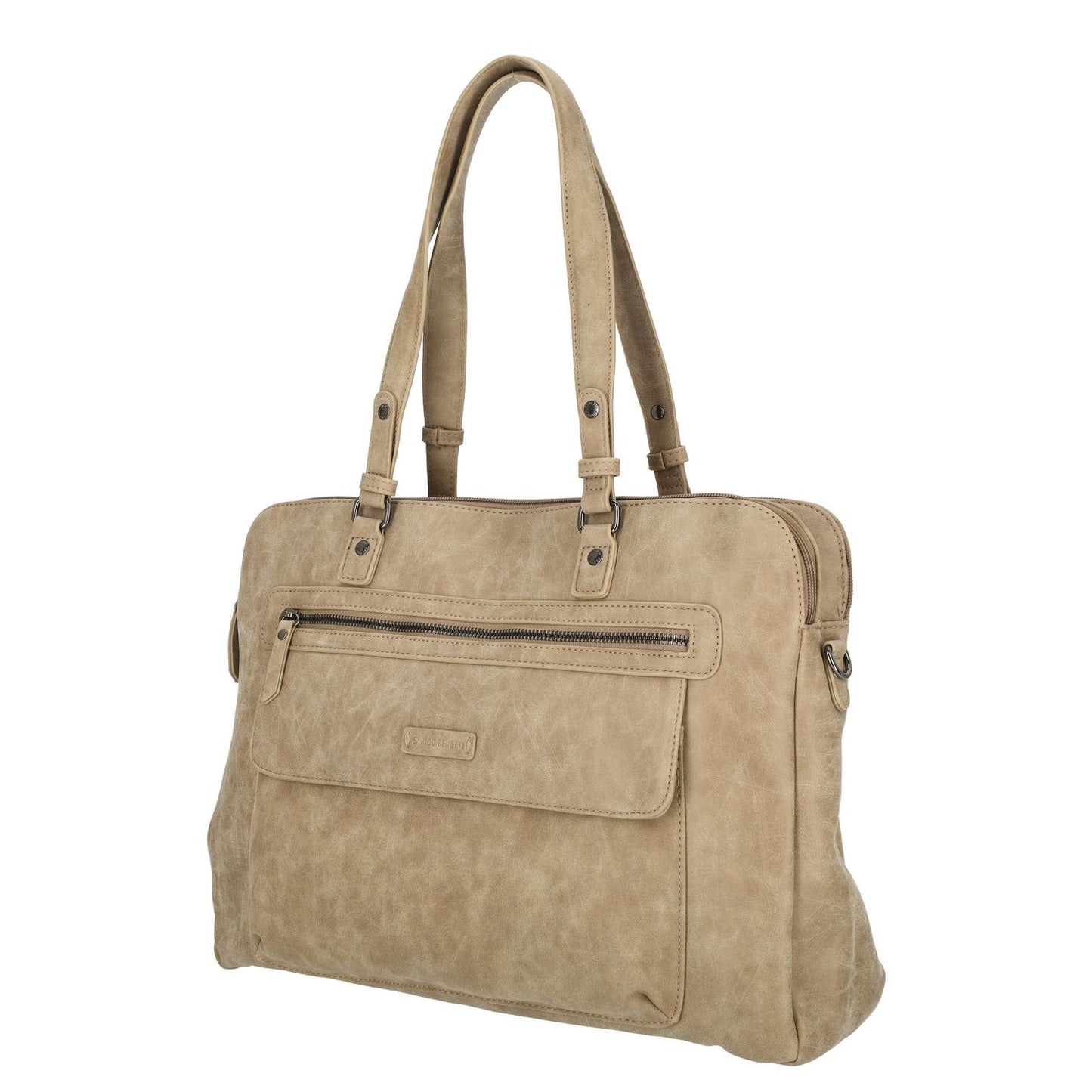 Enrico Benetti Nouméa Laptop Shoulderbag 15" light taupe