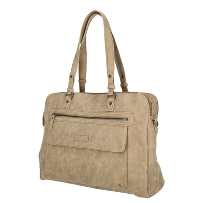 Enrico Benetti Nouméa Laptop Shoulderbag 15" light taupe