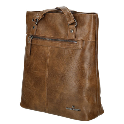 Enrico Benetti Julia Laptop Backpak Shoulderbag cognac