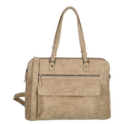 Enrico Benetti Nouméa Laptop Shoulderbag 15" light taupe