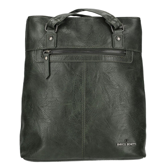 Enrico Benetti Julia Laptop Backpak Shoulderbag olive