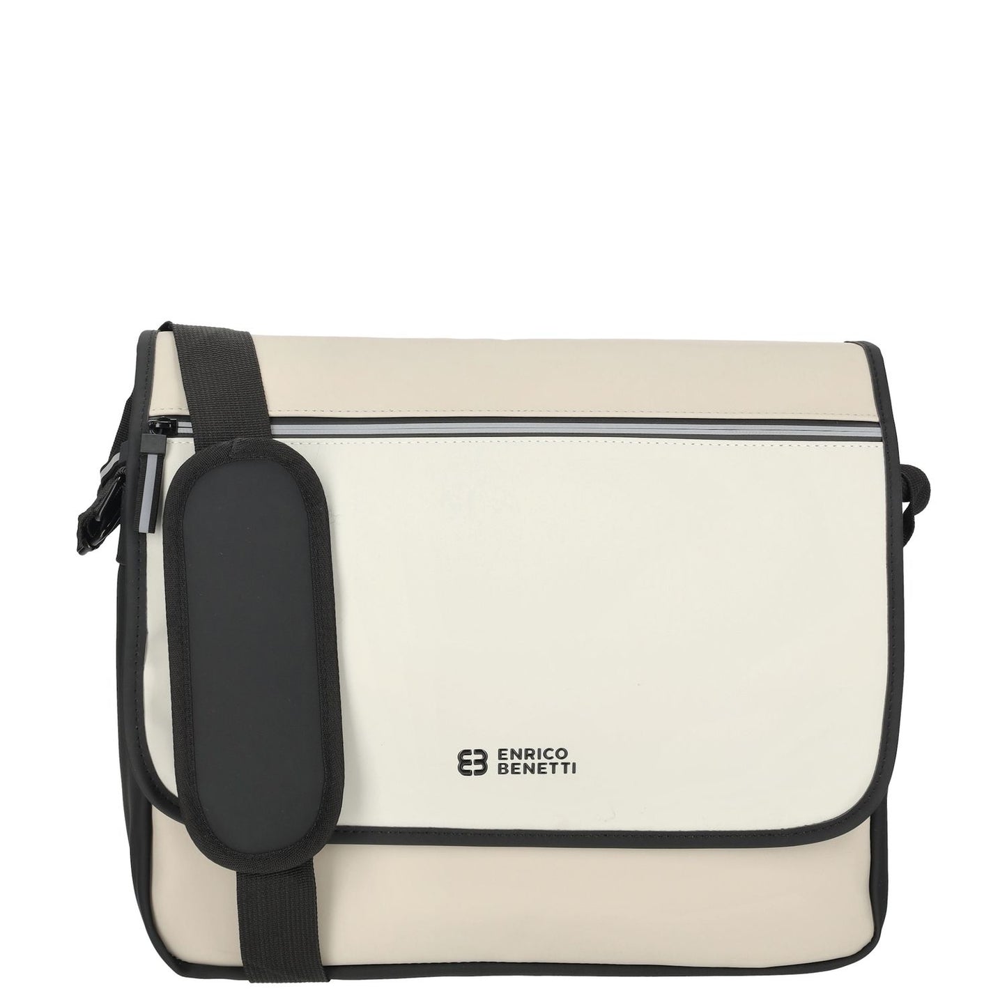 Enrico Benetti Bergen Waterproof Laptop Shoulderbag 15" black-beige