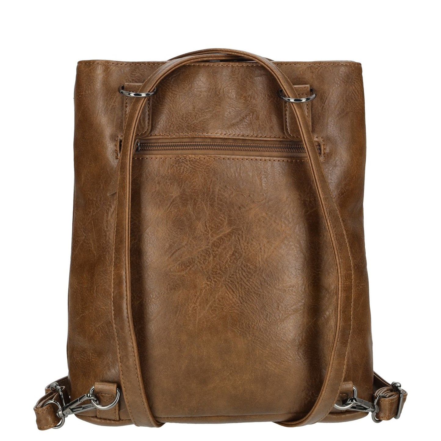 Enrico Benetti Julia Laptop Backpak Shoulderbag cognac