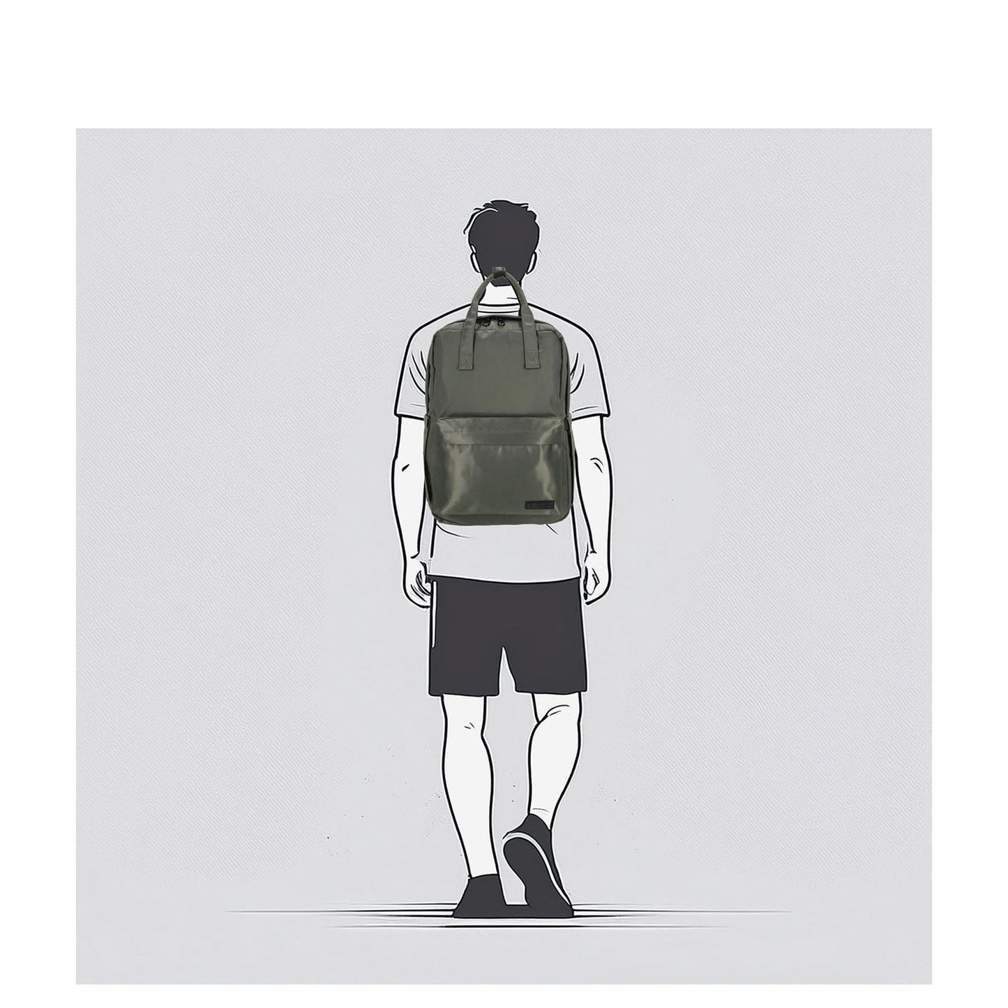 Enrico Benetti Innsbruck Laptop Backpack 17" olive