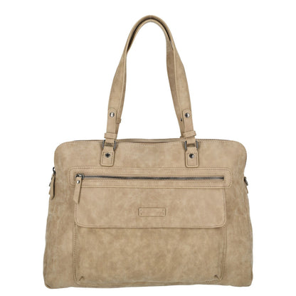 Enrico Benetti Nouméa Laptop Shoulderbag 15" light taupe