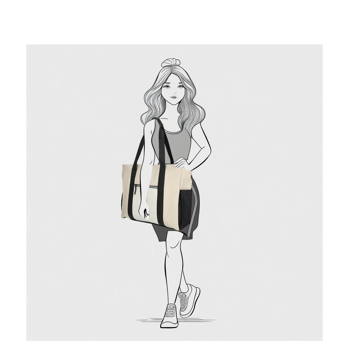 Enrico Benetti Bergen Waterproof Shopper beige-black