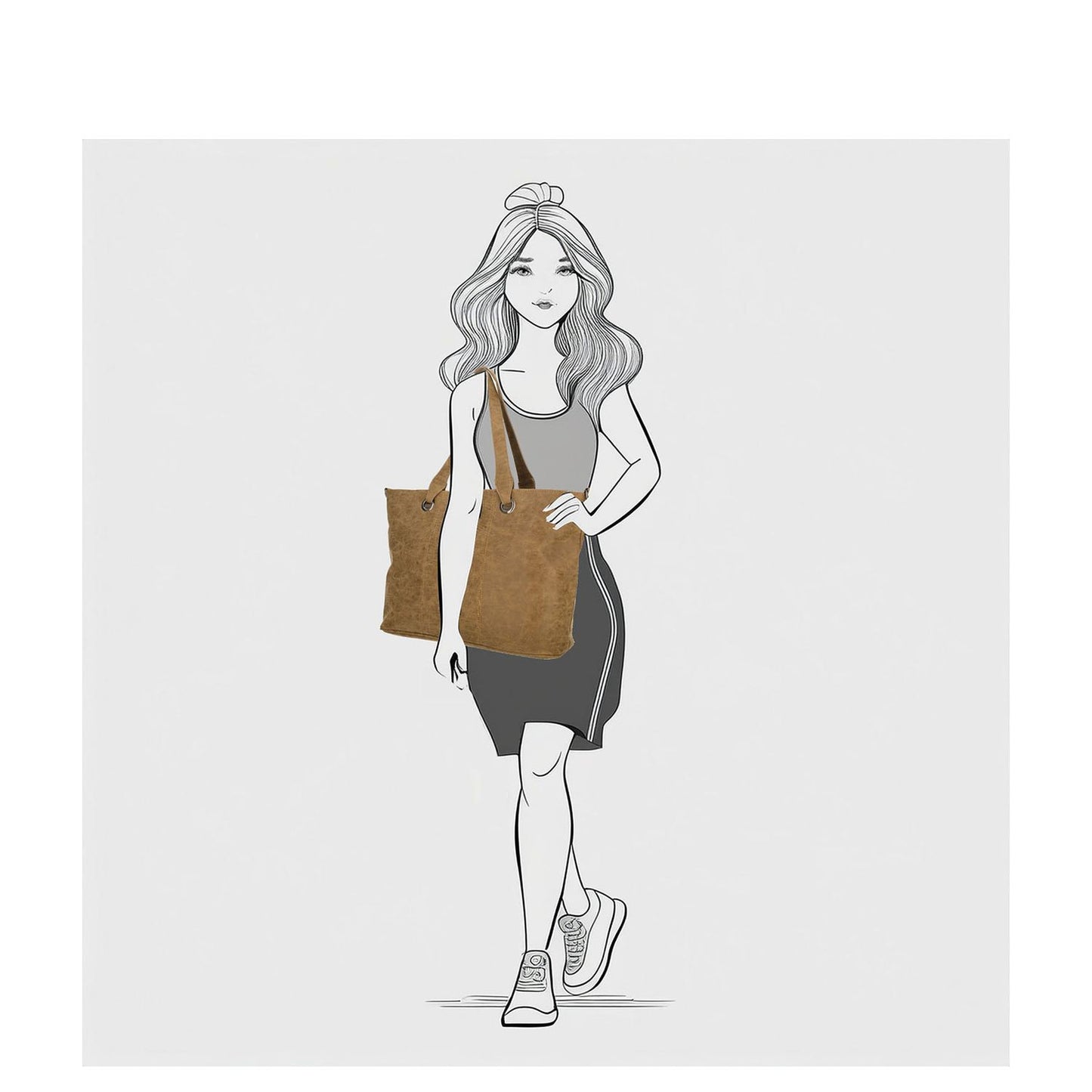 Enrico Benetti Josie Laptop Shopper 15" camel