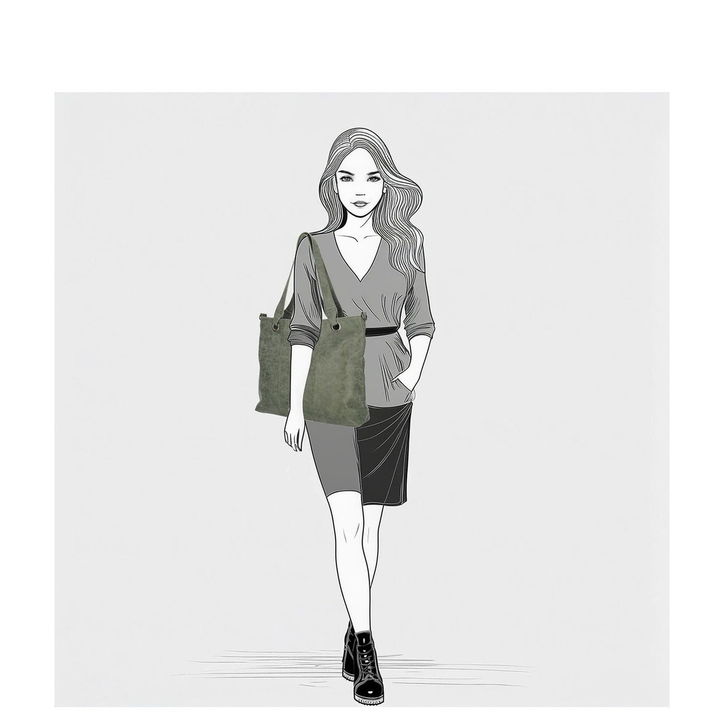 Enrico Benetti Josie Shoulderbag olive