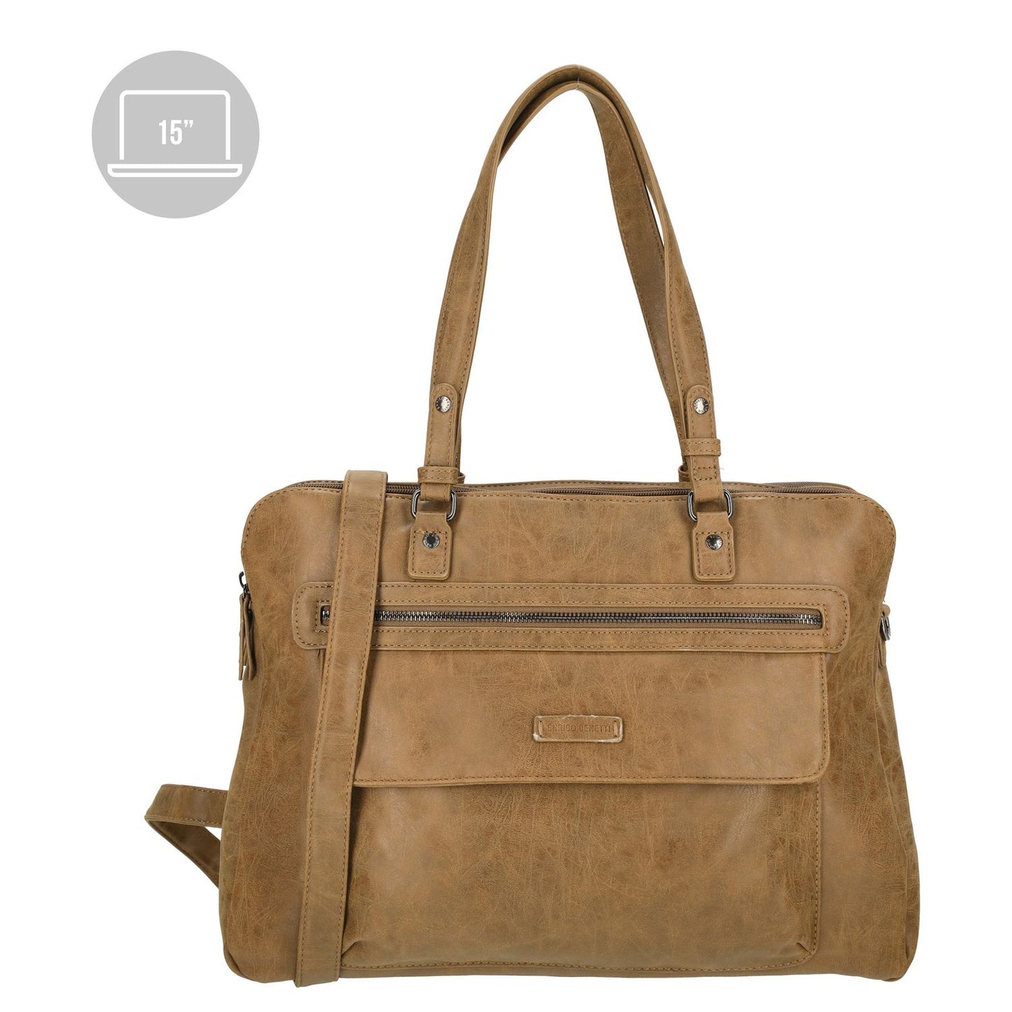 Enrico Benetti Nouméa Laptop Shoulderbag 15" camel