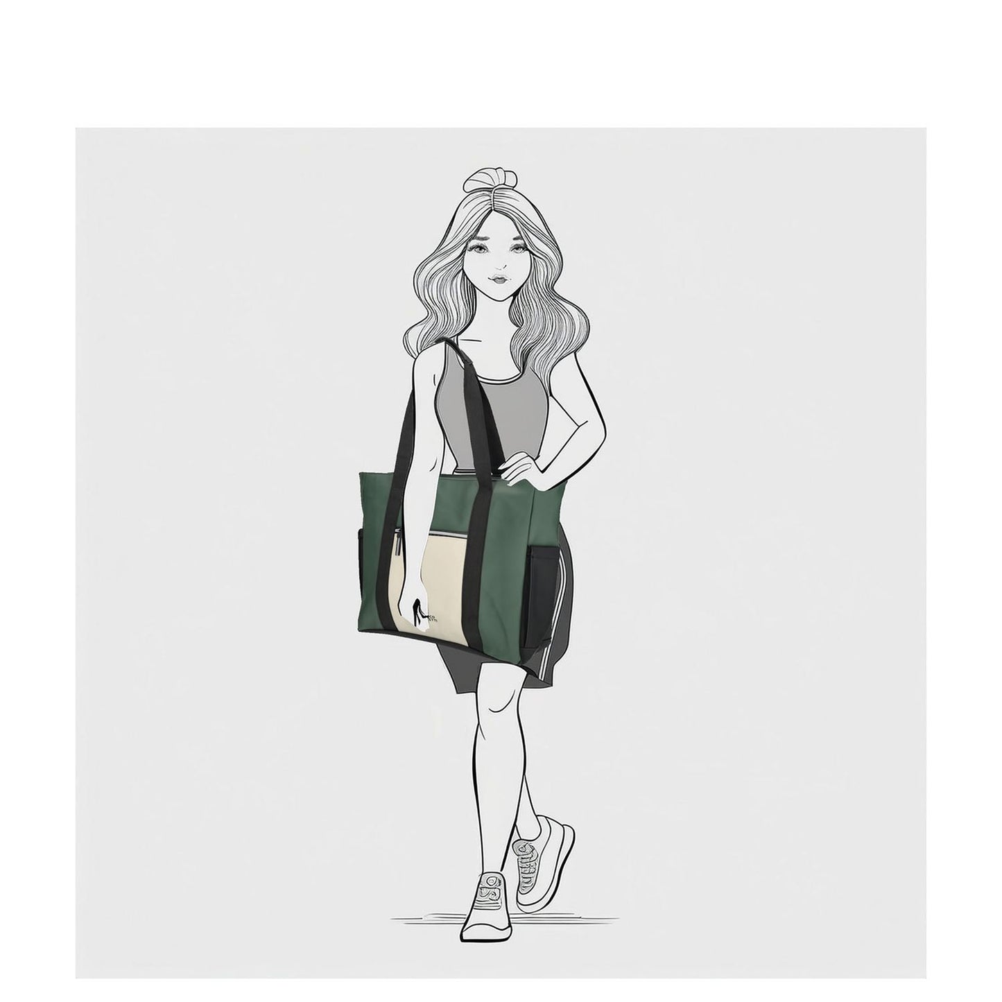 Enrico Benetti Bergen Waterproof Shopper beige-green