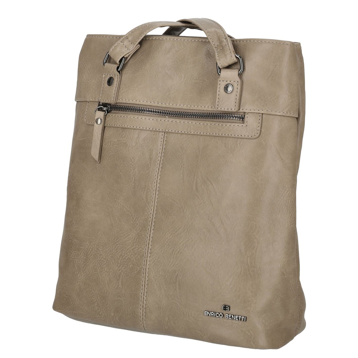 Enrico Benetti Julia Laptop Backpak Shoulderbag light taupe