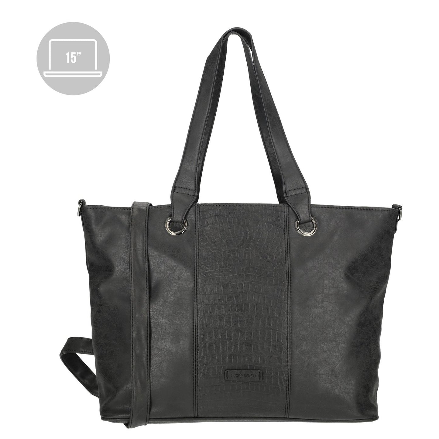 Enrico Benetti Josie Laptop Shopper 15" black