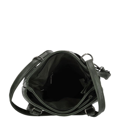 Enrico Benetti Julia Laptop Backpak Shoulderbag olive