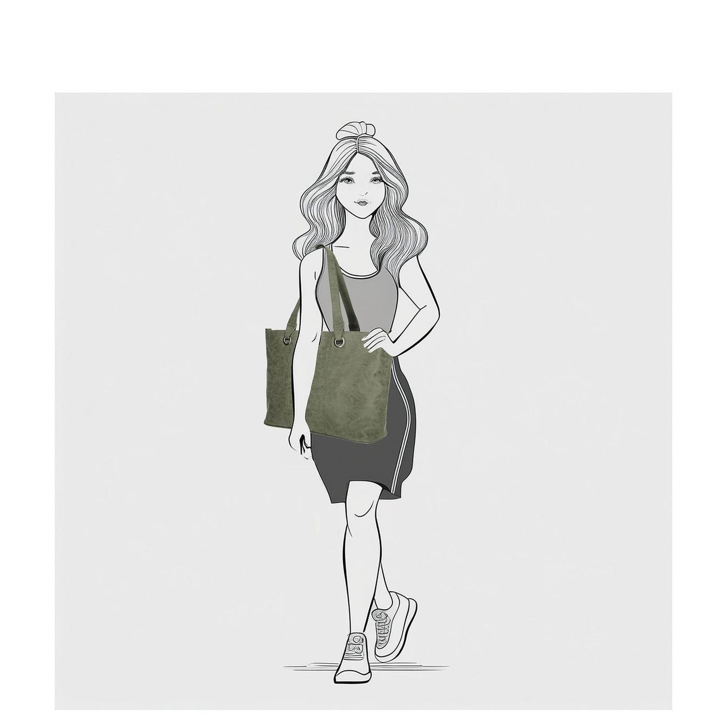 Enrico Benetti Josie Laptop Shopper 15" olive