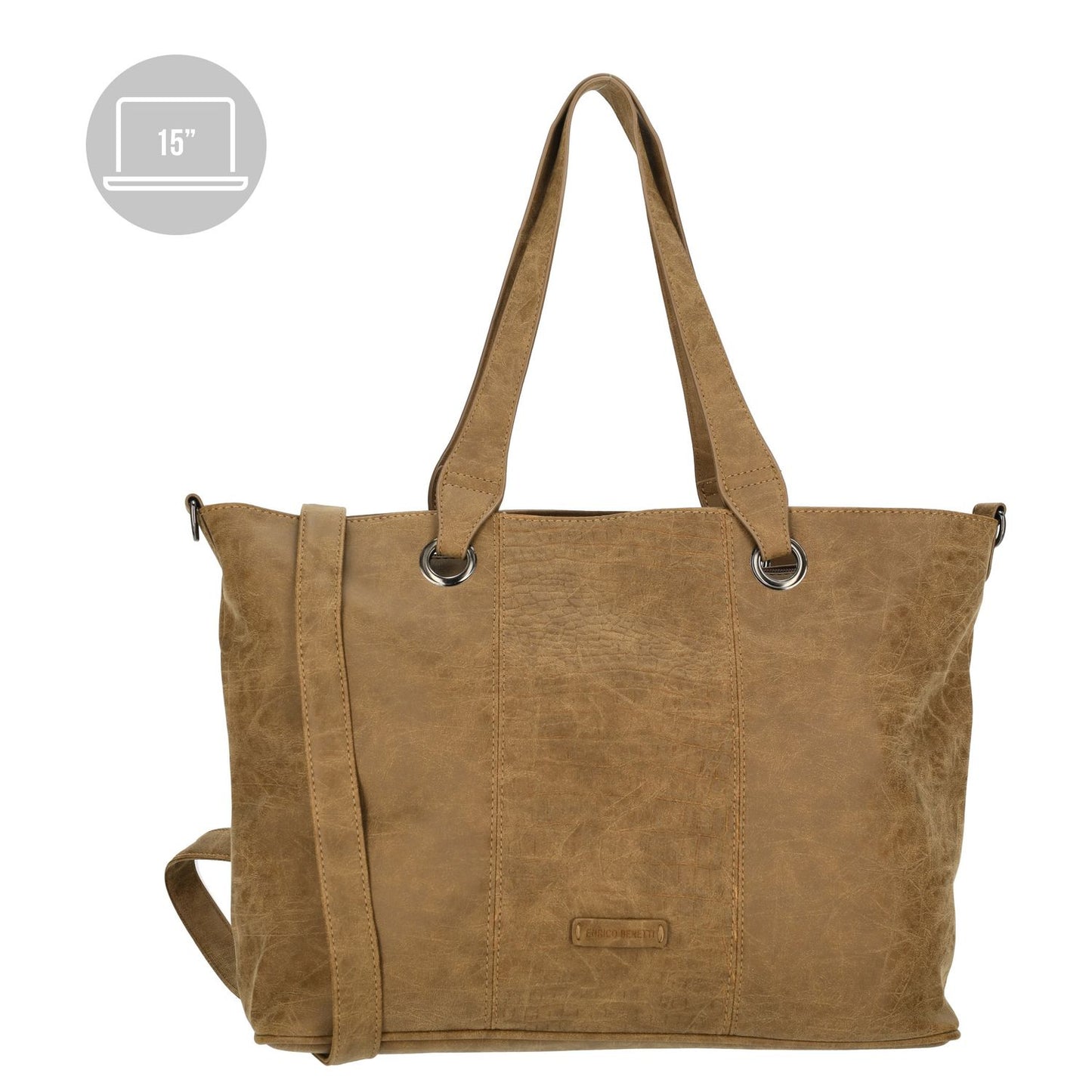 Enrico Benetti Josie Laptop Shopper 15" camel