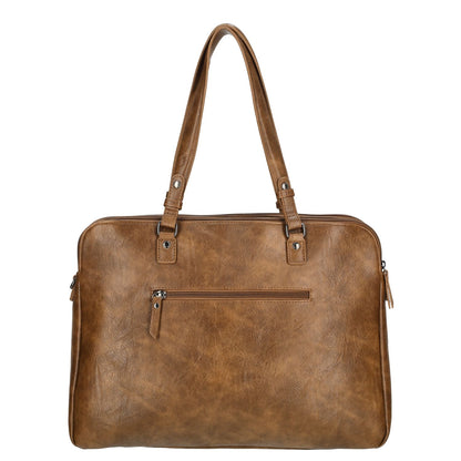 Enrico Benetti Julia Laptop Shoulderbag 15" cognac