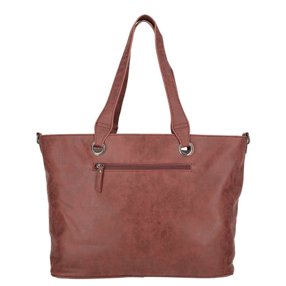 Enrico Benetti Josie Laptop Shopper 15" burgundy