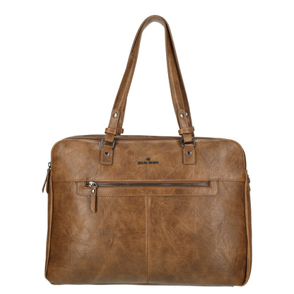 Enrico Benetti Julia Laptop Shoulderbag 15" cognac